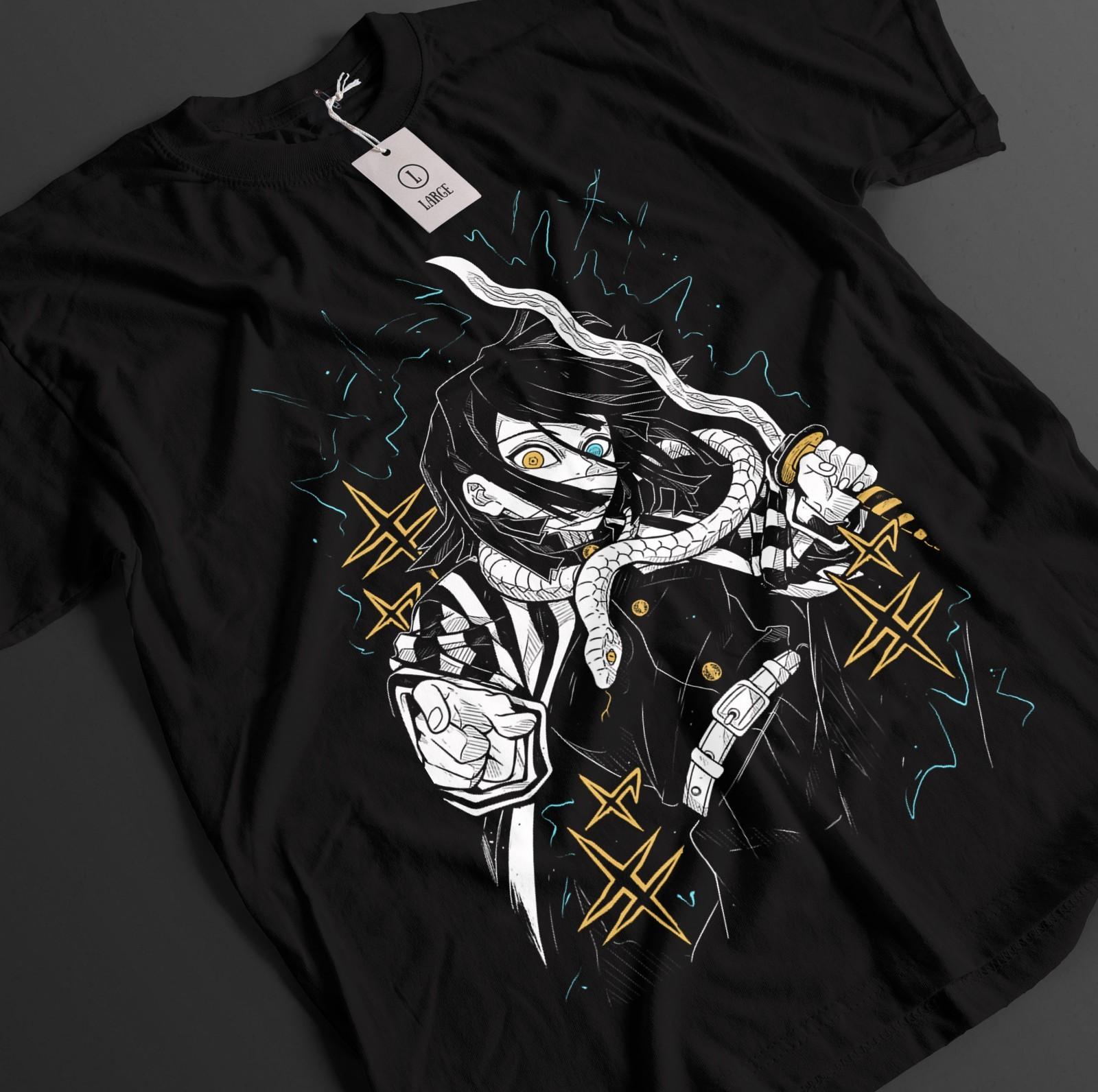 Demon Slayer Shirt Obanai Iguro T-Shirt Mens Womens Tees Top Tanjiro KNY Anime Zenitsu Top Muzan Tee M
Demon Slayer Shirt Obanai Iguro T-Shirt Mens Womens Tees Top Tanjiro KNY Anime Zenitsu Top Muzan Tee M