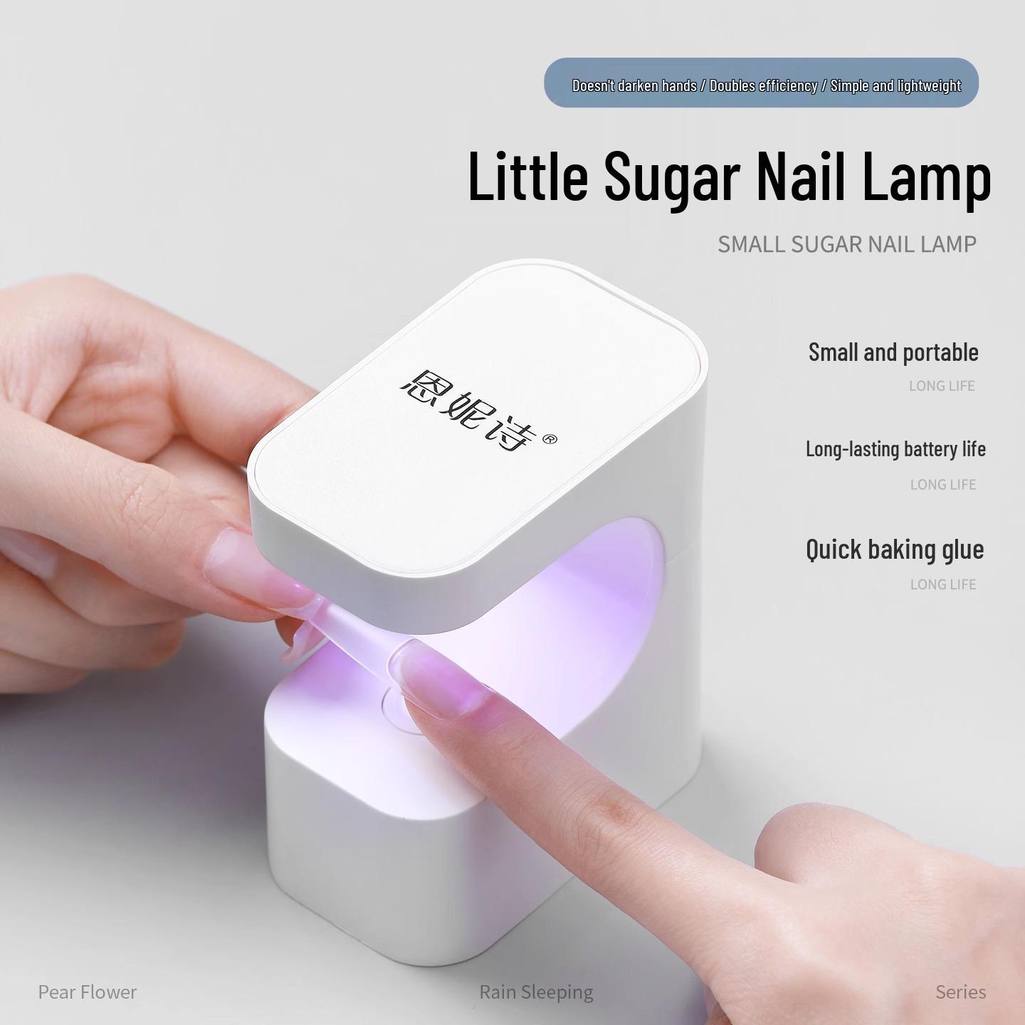 Ennisi Mini Rechargeable Quick-Drying Nail Gel Curing Light Therapy Lamp for Manicure, No Blackening.
Ennisi Mini Rechargeable Quick-Drying Nail Gel Curing Light Therapy Lamp for Manicure, No Blackening.