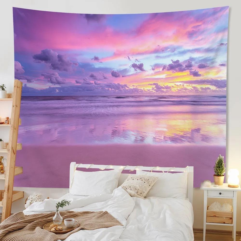 Summer Seaside Sunset Pink Sky Pattern Tapestry Bedroom Living Room Tapestry Home Wall Decoration Tapestry 100x75cm
Summer Seaside Sunset Pink Sky Pattern Tapestry Bedroom Living Room Tapestry Home Wall Decoration Tapestry 100x75cm