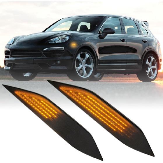 Amber Side Marker Light, Compatible with Porsche Cayenne 958 92A 2011-2014, 95863107100/95863107200, Clear Cover Pulsating Amber Front Side Marker Smoke Lens Dynamic Light
Amber Side Marker Light, Compatible with Porsche Cayenne 958 92A 2011-2014, 95863107100/95863107200, Clear Cover Pulsating Amber Front Side Marker Smoke Lens Dynamic Light