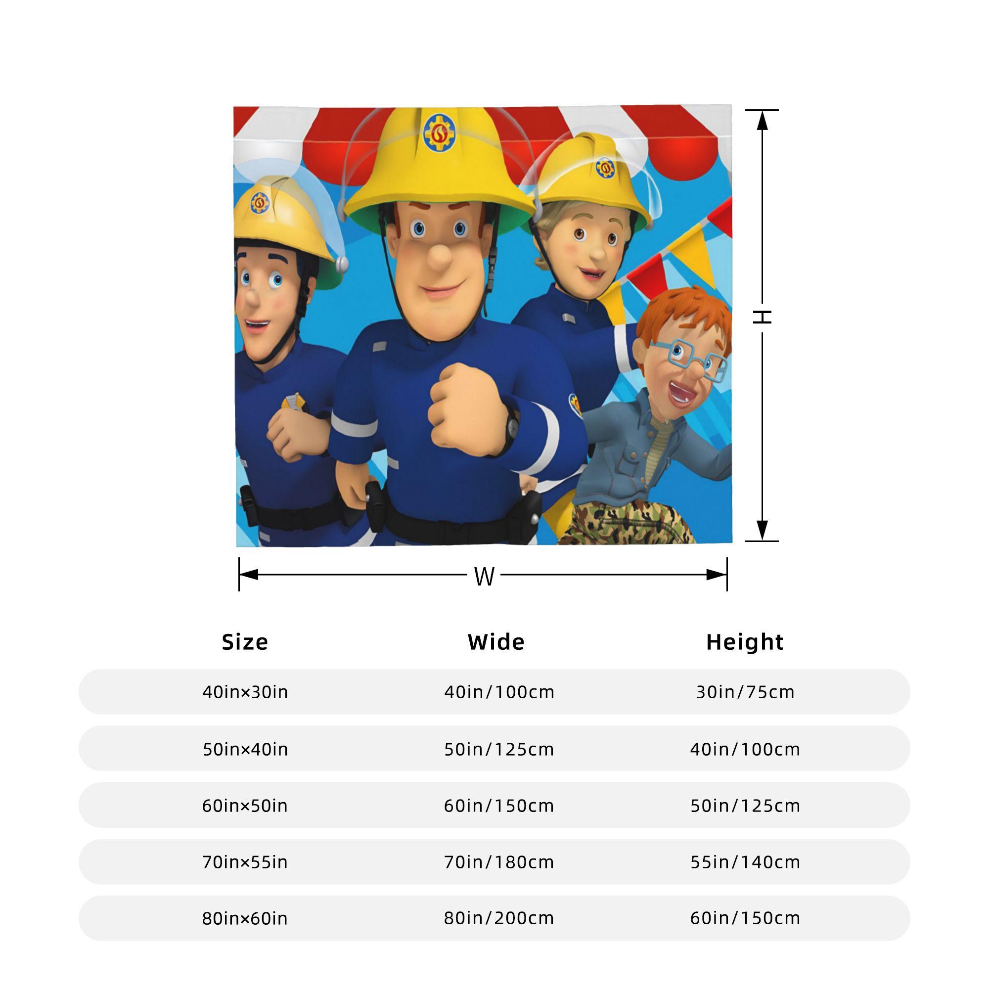 Fireman Sam Wool Blankets Firefighters Novelty Throw Blankets for Bed Sofa Couch 150*125cm Rug Piece 75x90cm
Fireman Sam Wool Blankets Firefighters Novelty Throw Blankets for Bed Sofa Couch 150*125cm Rug Piece 75x90cm