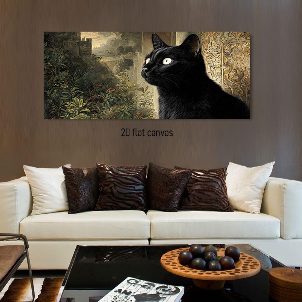 1pcs Mysterious Black Cat Decorative Painting Retro Oil Painting Style Canvas Painting Living Room Entrance Art Hanging Painting (as the picture,50x100cm No Frame)
1pcs Mysterious Black Cat Decorative Painting Retro Oil Painting Style Canvas Painting Living Room Entrance Art Hanging Painting (as the picture,50x100cm No Frame)