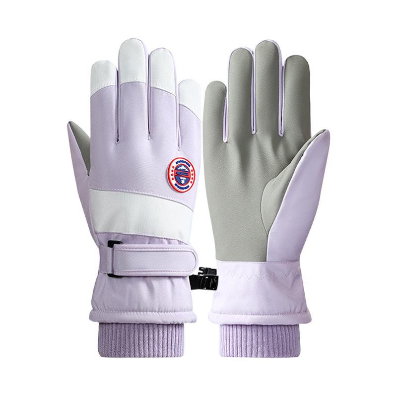 Ski gloves men s and women s cotton warm thickened velvet cold-proof waterproof winter tram one size
Ski gloves men s and women s cotton warm thickened velvet cold-proof waterproof winter tram one size