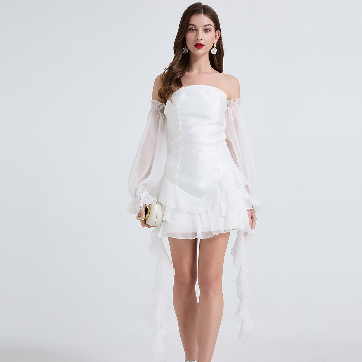 Летние женские однотонные сексуальные без бретелек оборки клубные вечерние мини короткие бальные платья L серебряный
Летние женские однотонные сексуальные без бретелек оборки клубные вечерние мини короткие бальные платья L серебряный