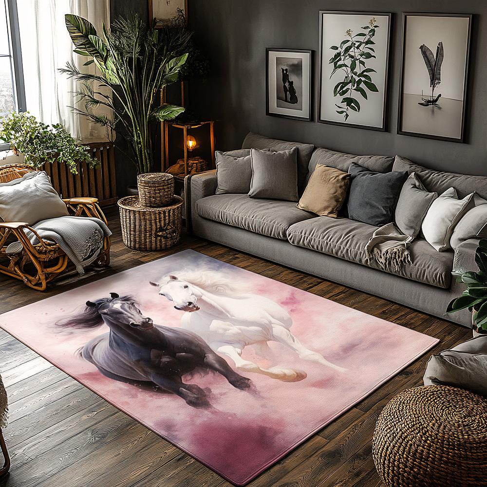 Galloping Horse Dream Rug, Purple Pink Cloud Carpet for Living Room, Soft Non-Slip Sofa Mat with Bohemian Decor 50x80cm
Galloping Horse Dream Rug, Purple Pink Cloud Carpet for Living Room, Soft Non-Slip Sofa Mat with Bohemian Decor 50x80cm