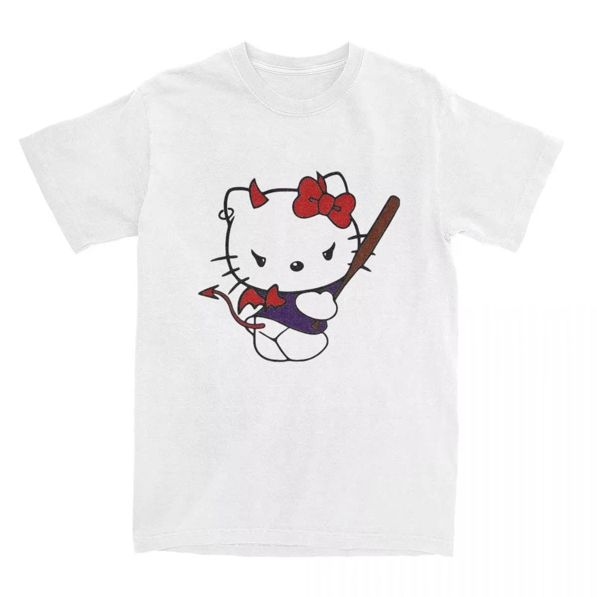 Summer Shortsleeve Printed Tshirt Women Couple Sanrio Hello Kitty Cartoon Style Versatile Casual Fashionable Cute Wearing S
Summer Shortsleeve Printed Tshirt Women Couple Sanrio Hello Kitty Cartoon Style Versatile Casual Fashionable Cute Wearing S