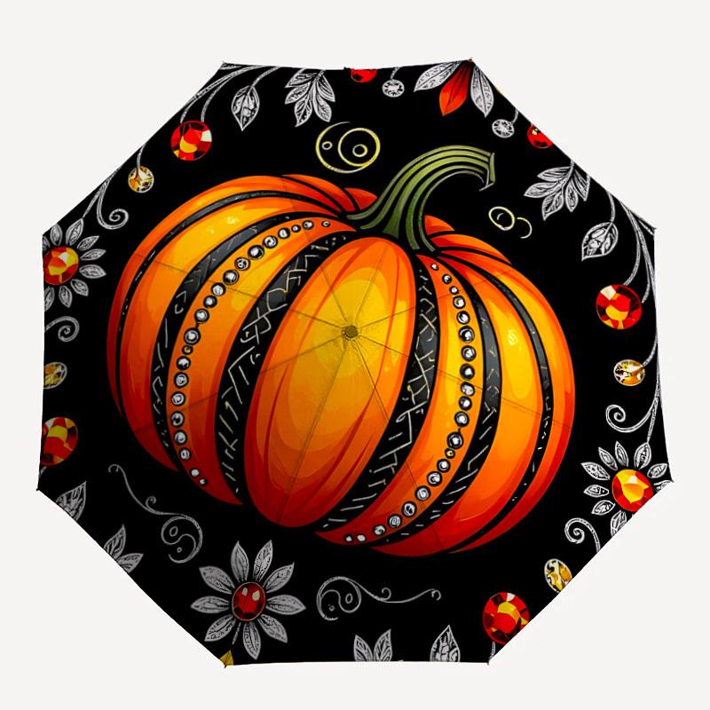 1pc Pumpkin Festival Automatic Folding Umbrella, Lightweight Retractable Compact Travel Umbrella, 8-Rib Sturdy Frame040
1pc Pumpkin Festival Automatic Folding Umbrella, Lightweight Retractable Compact Travel Umbrella, 8-Rib Sturdy Frame040