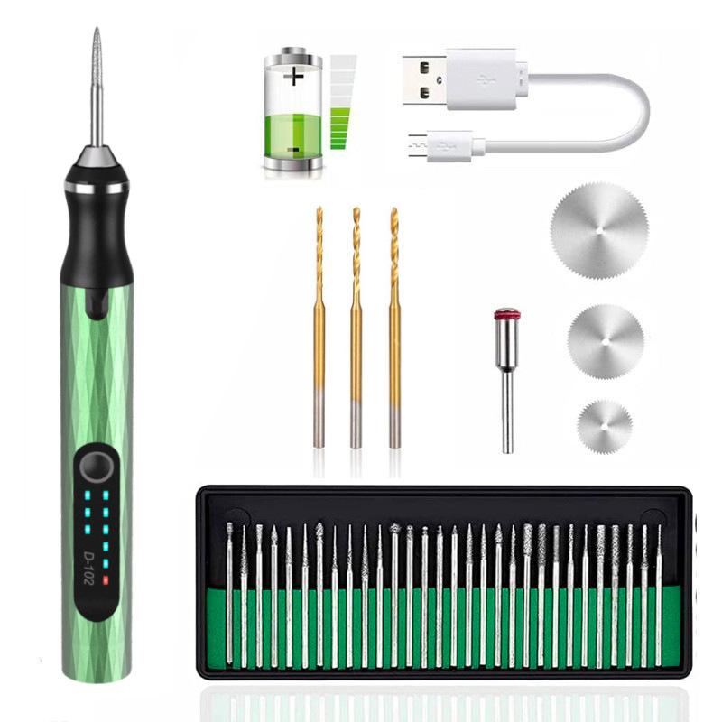 Electric engraving pen with 3 adjustable speeds, 280mAh rechargeable for jewelry, wood, metal, glass срібний
Electric engraving pen with 3 adjustable speeds, 280mAh rechargeable for jewelry, wood, metal, glass срібний