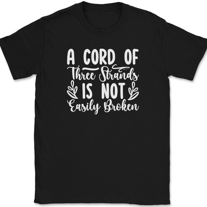 A Cord of Three Strands T-Shirt Christian Jesus Praise Worship God Text Tee 2XL
A Cord of Three Strands T-Shirt Christian Jesus Praise Worship God Text Tee 2XL