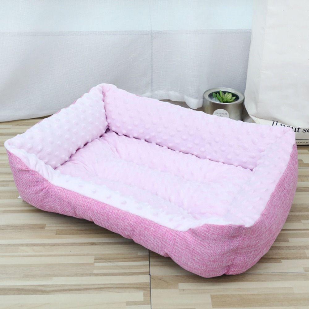 Warm Pet Deep Sleeping Sofa Soft Puppy Kennel Practical Plush Dog Nest Winter M розовый
Warm Pet Deep Sleeping Sofa Soft Puppy Kennel Practical Plush Dog Nest Winter M розовый
