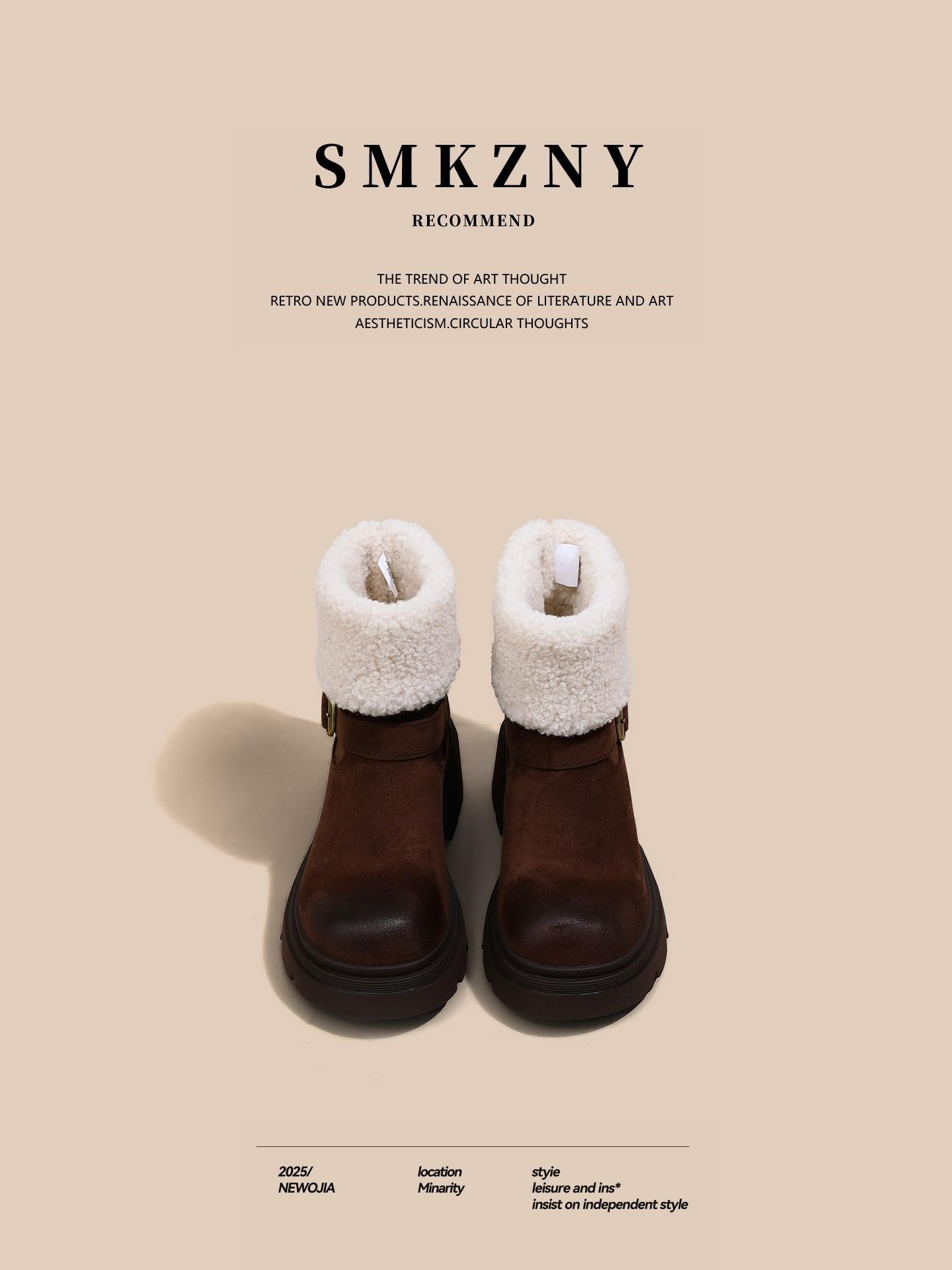 Mi You, muffin thick-soled foreign-looking and thin high-end snow boots, 2025 winter plush shoes, fashionable cotton shoes 40
Mi You, muffin thick-soled foreign-looking and thin high-end snow boots, 2025 winter plush shoes, fashionable cotton shoes 40