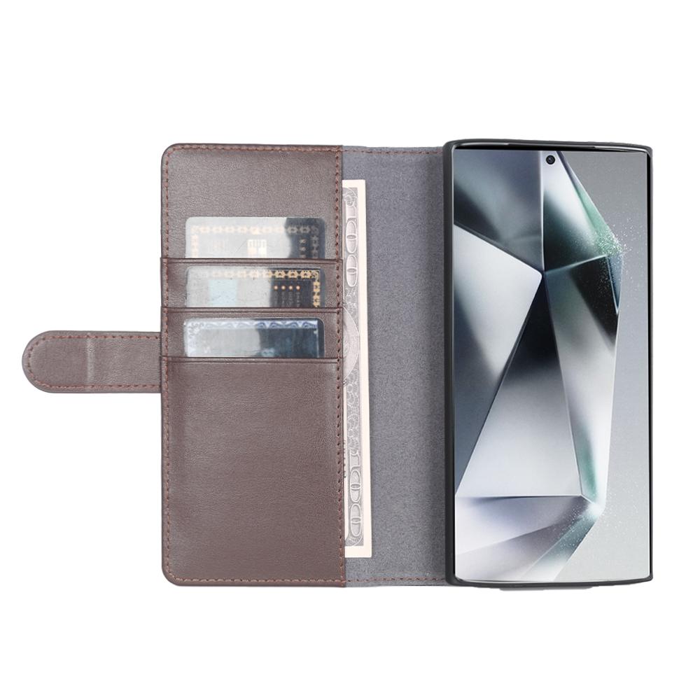 For Samsung Galaxy S24 Ultra Case Genuine Split Leather Phone Cover with Wallet Stand Brown
For Samsung Galaxy S24 Ultra Case Genuine Split Leather Phone Cover with Wallet Stand Brown