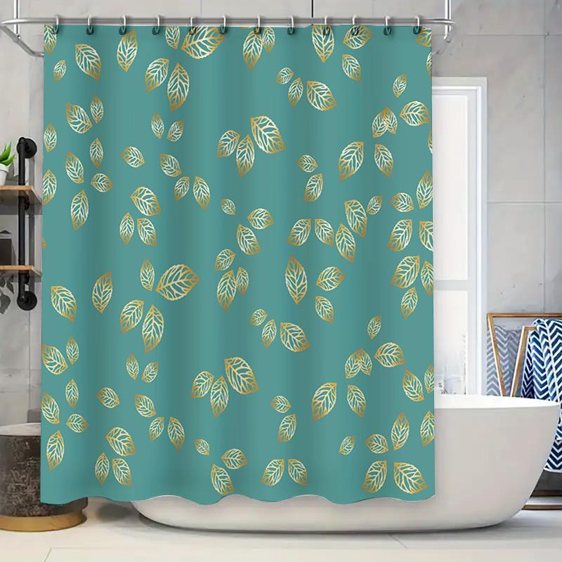 Vibrant Green Leaf Shower Curtain Waterproof Fabric With Hook Rings For Bathroom Decor Available In Various Sizes W60H190(CM)-1 Pcs
Vibrant Green Leaf Shower Curtain Waterproof Fabric With Hook Rings For Bathroom Decor Available In Various Sizes W60H190(CM)-1 Pcs