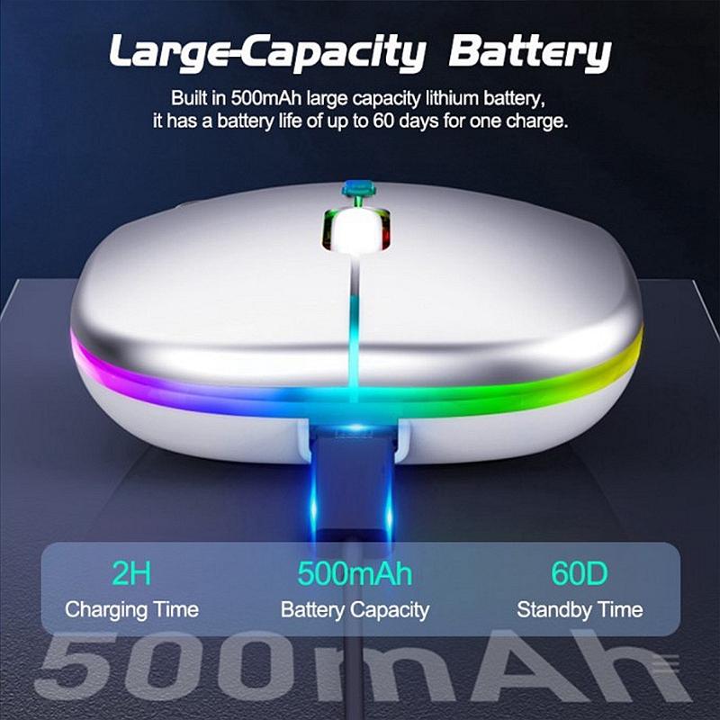 Беспроводная мышь Bluetooth двухрежимная 2,4G светодиодная RGB компьютерная мышь приемник оптическая регулируемая мышь перезаряжаемая
Беспроводная мышь Bluetooth двухрежимная 2,4G светодиодная RGB компьютерная мышь приемник оптическая регулируемая мышь перезаряжаемая