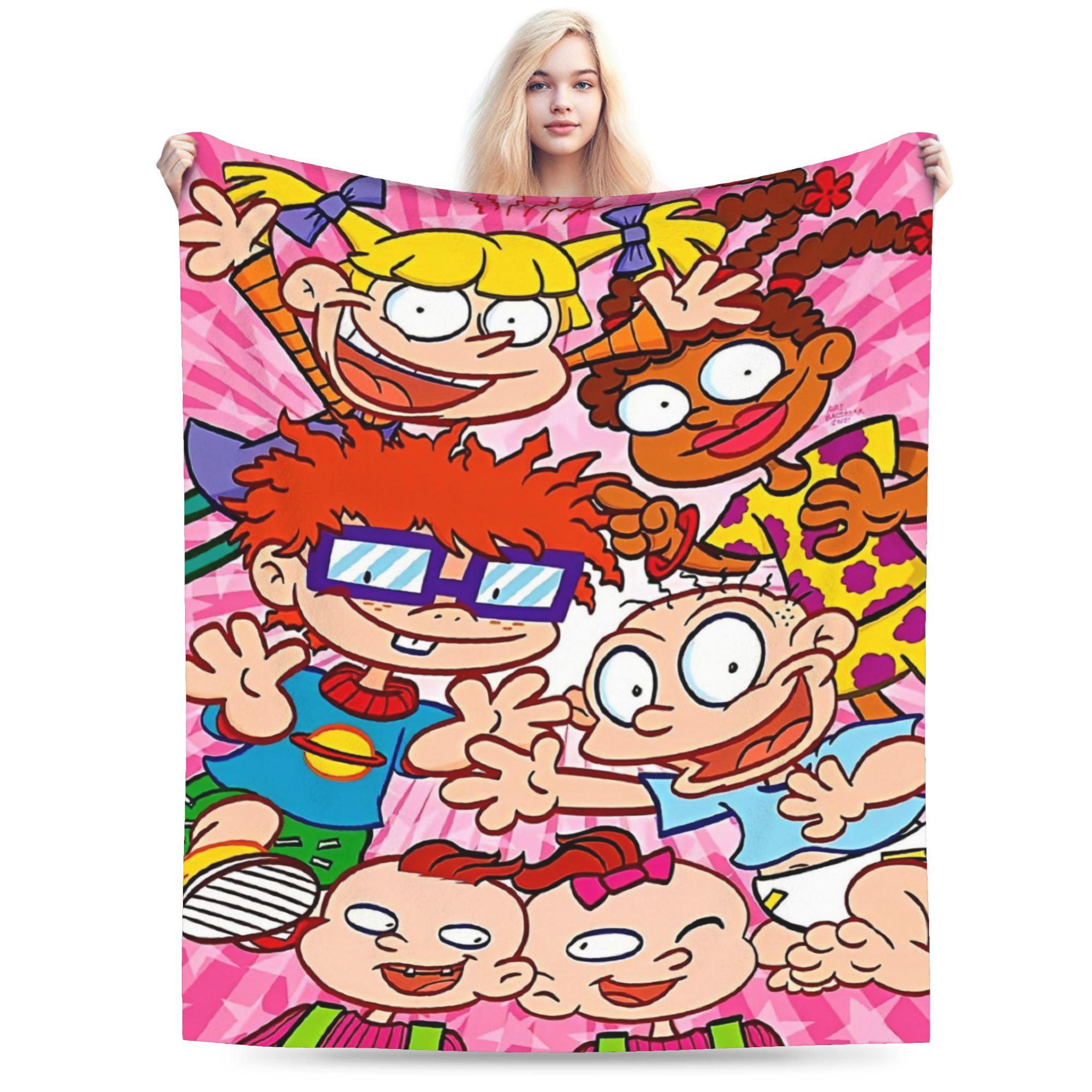 Stylish rugrat cartoon anime Blanket Super Soft Fleece Relax Throw Blankets Machine Washable 80x60in
Stylish rugrat cartoon anime Blanket Super Soft Fleece Relax Throw Blankets Machine Washable 80x60in