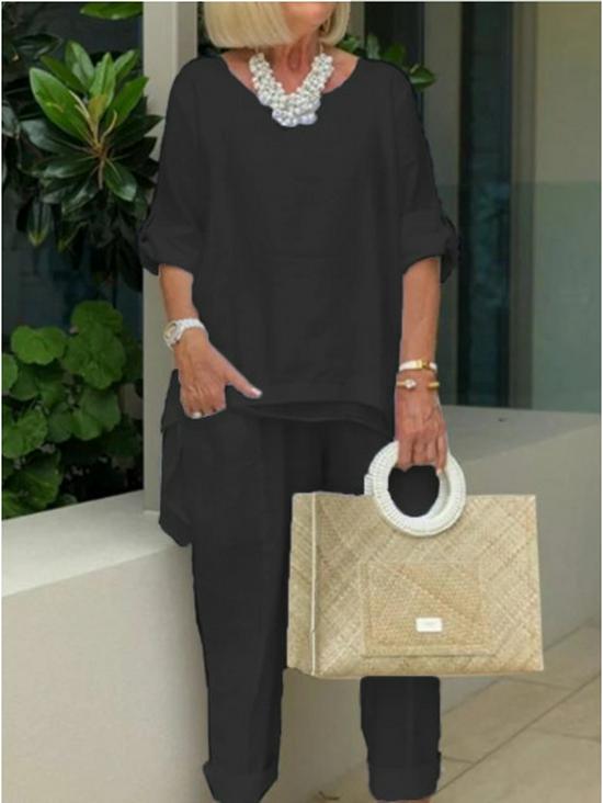 2024 Европейский и американский летний женский повседневный комплект Extra Large чёрный
2024 Европейский и американский летний женский повседневный комплект Extra Large чёрный