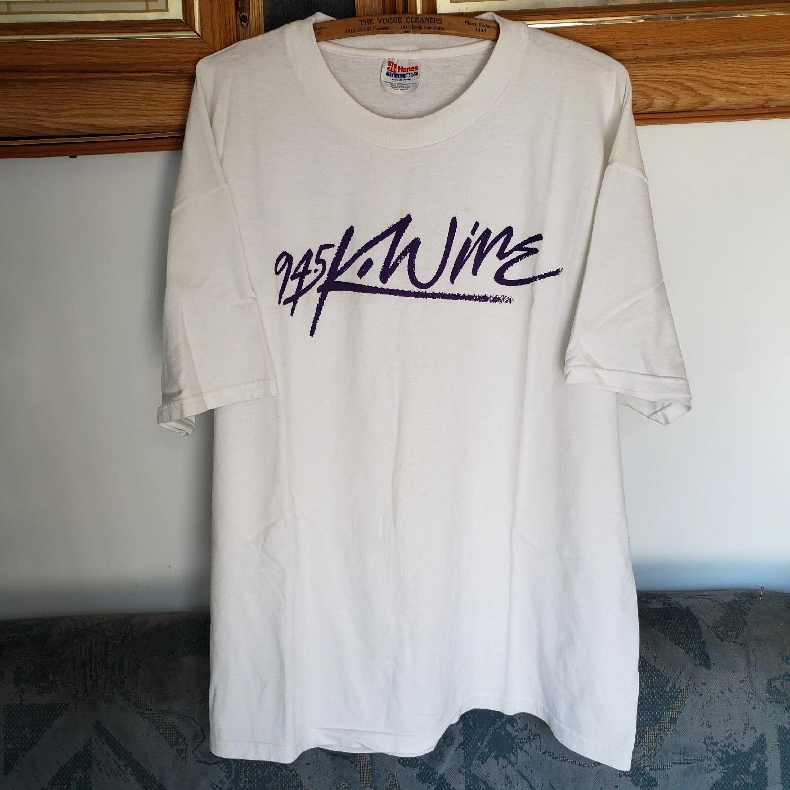 Vintage 90s 94.5 KWINE Radio Station T-shirt Mens XL Hanes Heavy California Rock S
Vintage 90s 94.5 KWINE Radio Station T-shirt Mens XL Hanes Heavy California Rock S
