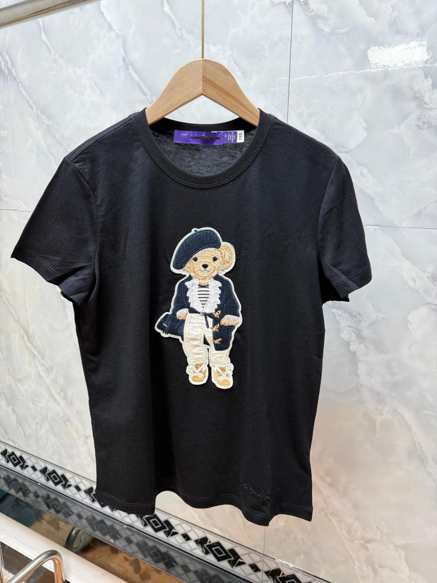 Ralph Bear Embroidered Unisex Casual Loose Short Sleeve T-shirt Large чорний
Ralph Bear Embroidered Unisex Casual Loose Short Sleeve T-shirt Large чорний