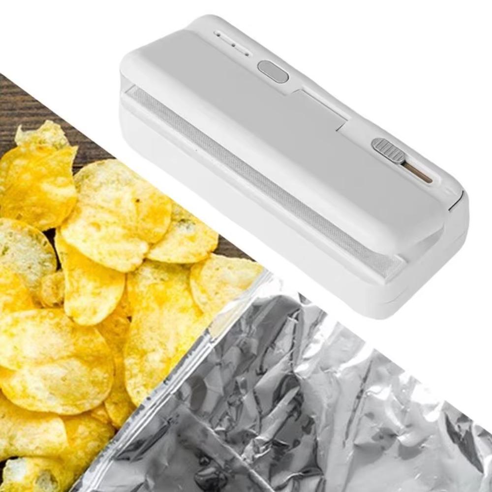 2 в 1 Машина для запаювання пакетів, що перезаряджаються, Запаювач пластикових пакетів Теплозапаювач печива зелений