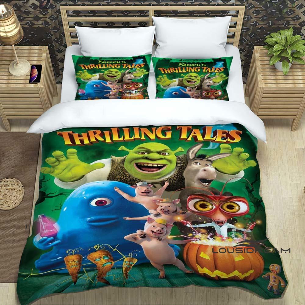 (Shrek) Bedding Set — 3D-Printed Cartoon Duvet Cover — Soft and Comfortable — An Ideal Gift for Boys 135x200cm
(Shrek) Bedding Set — 3D-Printed Cartoon Duvet Cover — Soft and Comfortable — An Ideal Gift for Boys 135x200cm