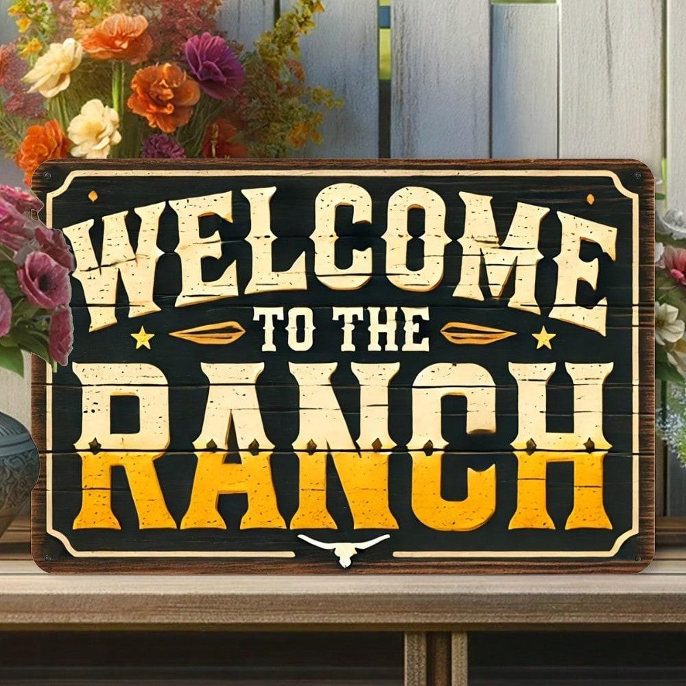 Vintage Ranch Style Metal Wall Sign for Yard Decor
Vintage Ranch Style Metal Wall Sign for Yard Decor