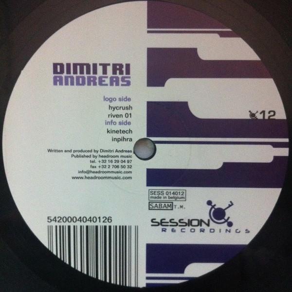 12inch Record DIMITRI ANDREAS - Riven EP SESSS014012 Session Recordi 2001 Belgium Dance & Electronica Used
12inch Record DIMITRI ANDREAS - Riven EP SESSS014012 Session Recordi 2001 Belgium Dance & Electronica Used