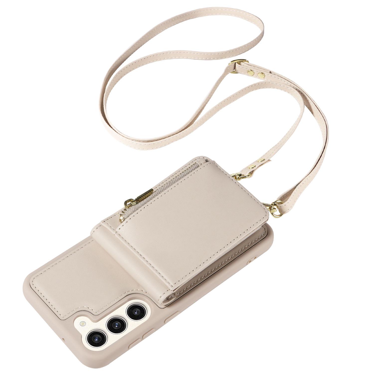 For Samsung Galaxy S24+ Case RFID Blocking PU+TPU Kickstand Wallet Phone Cover with Straps Beige
For Samsung Galaxy S24+ Case RFID Blocking PU+TPU Kickstand Wallet Phone Cover with Straps Beige
