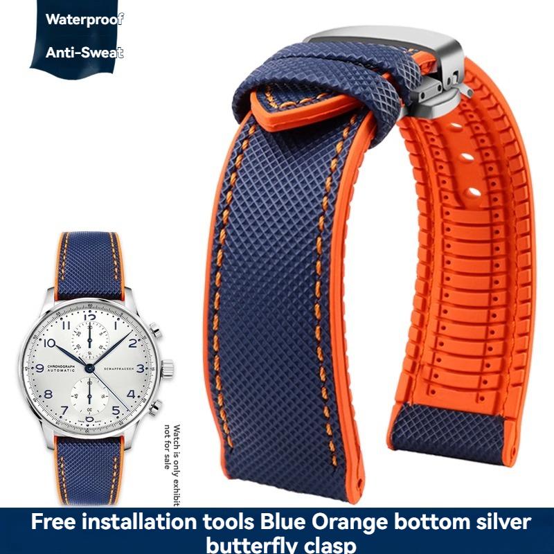 20mm 21mm 22mm 23mm Nylon Rubber Bottom Waterproof Watch Band for Longines IWC Pilot Mark 18 Seiko Omega Series Watchband Strap 22mm
20mm 21mm 22mm 23mm Nylon Rubber Bottom Waterproof Watch Band for Longines IWC Pilot Mark 18 Seiko Omega Series Watchband Strap 22mm