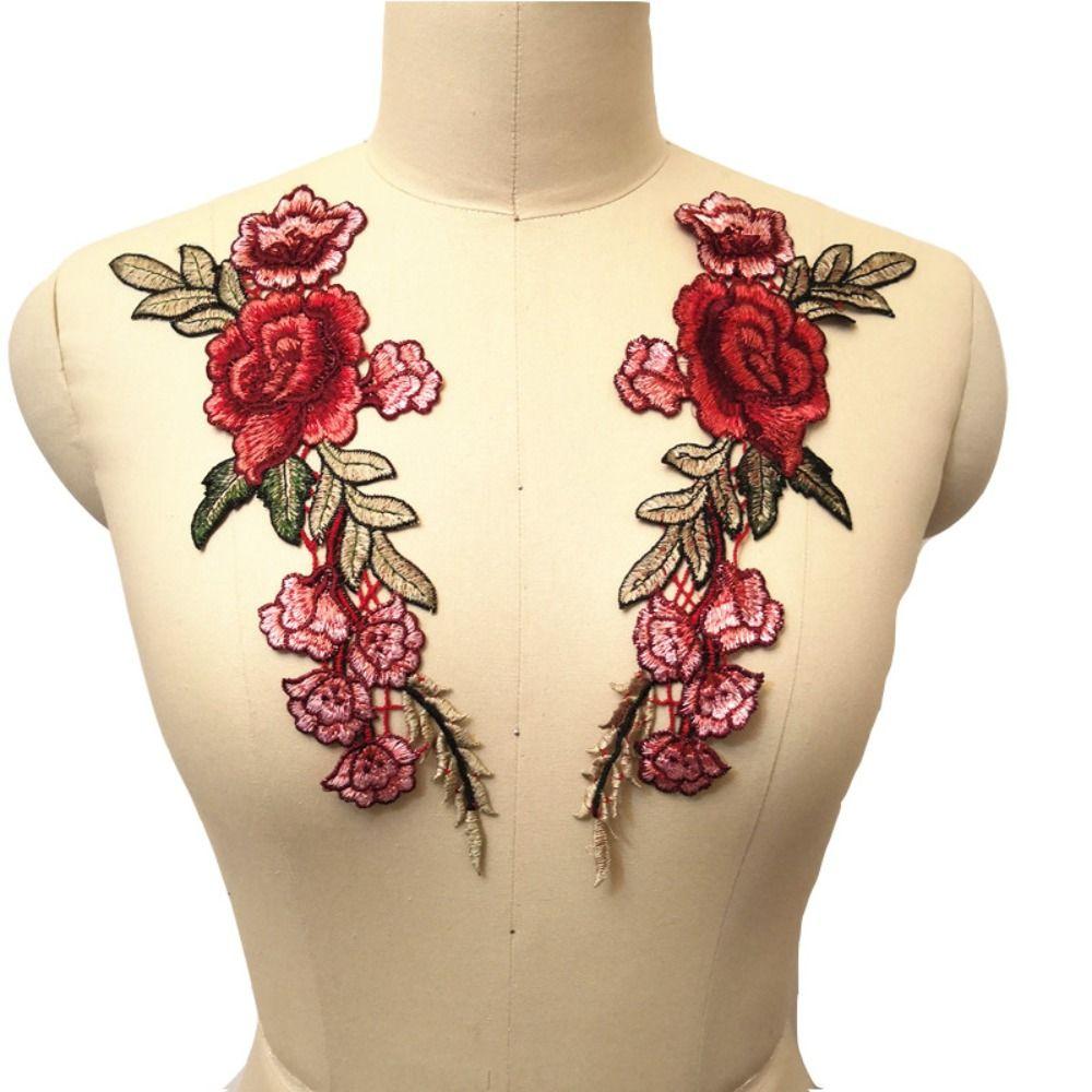 2pcs Red Rose Flower Embroidered Patches Elegant Clothes Patches Clothing Applique Sewing 2pcs
2pcs Red Rose Flower Embroidered Patches Elegant Clothes Patches Clothing Applique Sewing 2pcs