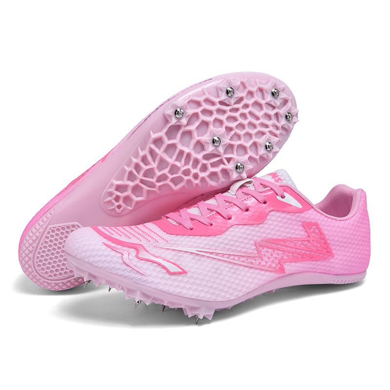 Новые студенческие профессиональные легкоатлетические кроссовки для бега, нескользящие тренировочные кроссовки, кроссовки, сверхлегкие, с жесткой подошвой, для прыжков в длину 33 розовый
Новые студенческие профессиональные легкоатлетические кроссовки для бега, нескользящие тренировочные кроссовки, кроссовки, сверхлегкие, с жесткой подошвой, для прыжков в длину 33 розовый