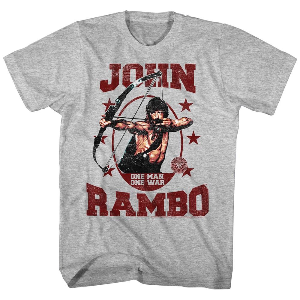 John Rambo The Movie T-Shirt On The Run SM5XL New Licensed Grey Heather Unisex T-Shirt S
John Rambo The Movie T-Shirt On The Run SM5XL New Licensed Grey Heather Unisex T-Shirt S