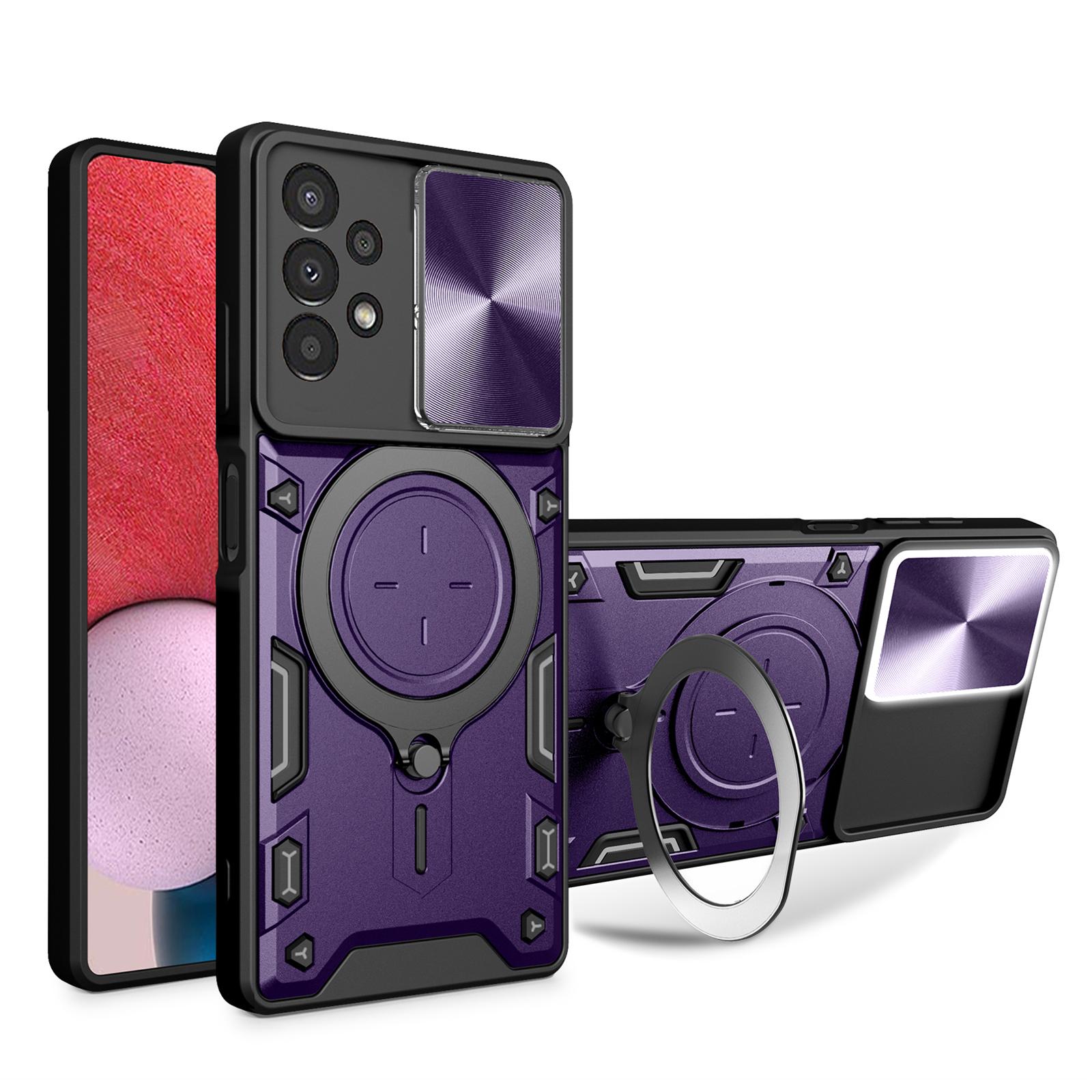 Kickstand Phone Case for Samsung Galaxy A13 4G Slide Lens Protection TPU+PC Back Cover Purple
Kickstand Phone Case for Samsung Galaxy A13 4G Slide Lens Protection TPU+PC Back Cover Purple