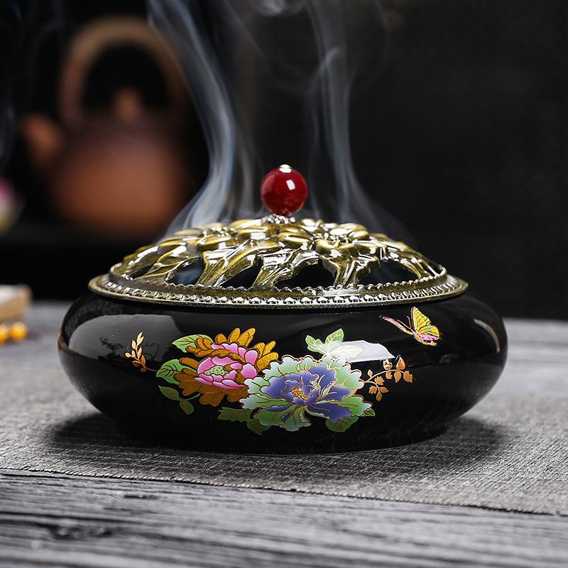 Large Ceramic Incense Burner: Creative Colored Glaze Design for Indoor Use with Mosquito Coil Holder and Sandalwood Ice Crackle Finish.
Large Ceramic Incense Burner: Creative Colored Glaze Design for Indoor Use with Mosquito Coil Holder and Sandalwood Ice Crackle Finish.