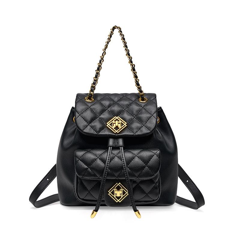 Новая женская сумка, кожаный рюкзак в ромбик, женский новый модный и высококлассный школьный рюкзак, маленький рюкзак. чёрный
Новая женская сумка, кожаный рюкзак в ромбик, женский новый модный и высококлассный школьный рюкзак, маленький рюкзак. чёрный