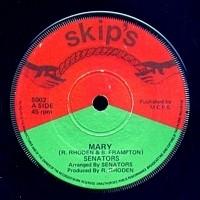 7inch Record SENATORS Mary S002 Skips UK Reggae Ska Dub Used
7inch Record SENATORS Mary S002 Skips UK Reggae Ska Dub Used