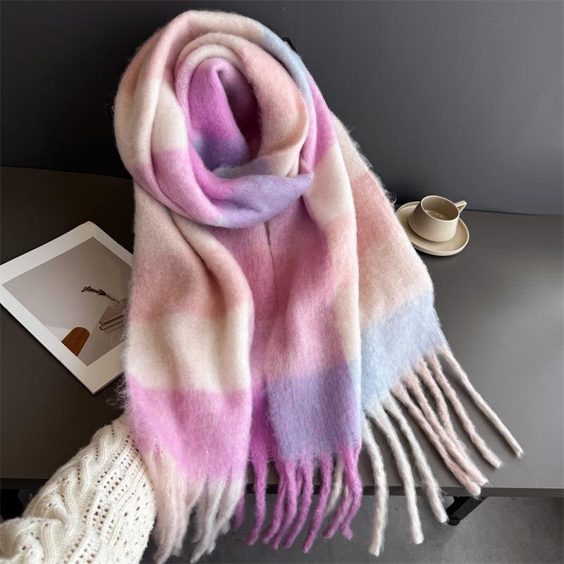 38*240Cm Plaid Fashion Rainbow Color Designer Women Winter Scarf Thicken Warm Tassle Neckerchief Shawls Cashmere Wrap Pashmina 38x240cm
38*240Cm Plaid Fashion Rainbow Color Designer Women Winter Scarf Thicken Warm Tassle Neckerchief Shawls Cashmere Wrap Pashmina 38x240cm