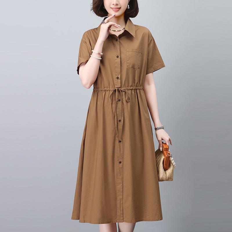 Women s Summer 2025 Fashionable Pure Cotton Slimming Shirt Dress for Middle-Aged Mothers Medium
Women s Summer 2025 Fashionable Pure Cotton Slimming Shirt Dress for Middle-Aged Mothers Medium