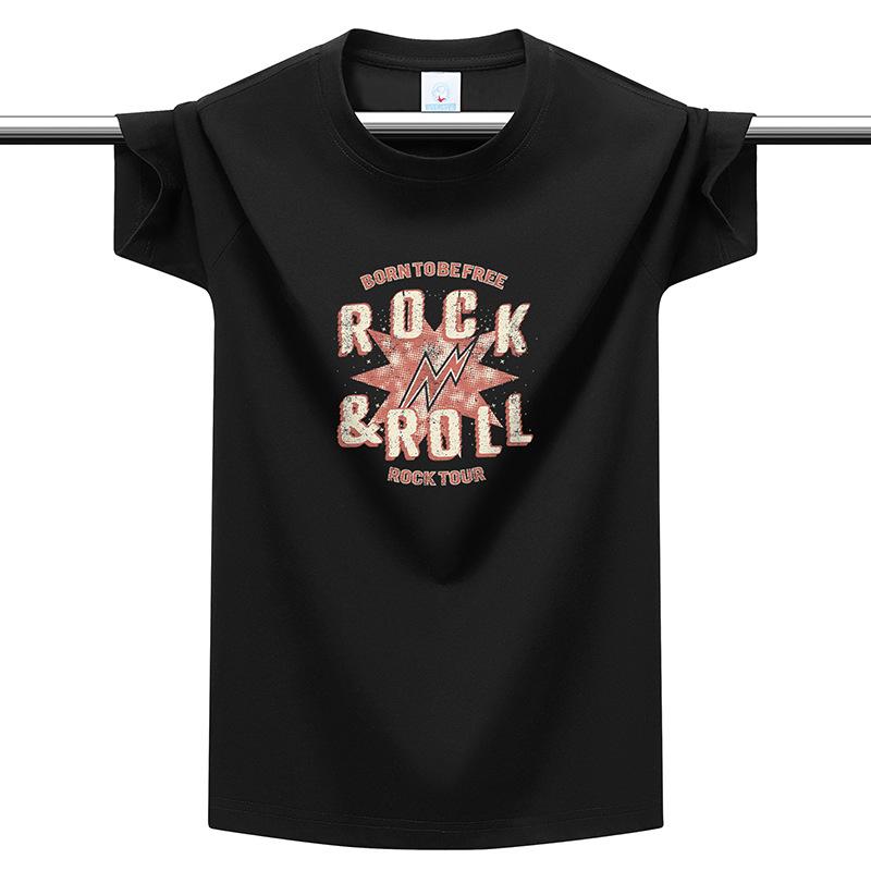 Plus Size Heavyweight Cotton Men s T-shirt Rock Roll Print Multi-color Breathable Casual Summer Tee M чёрный
Plus Size Heavyweight Cotton Men s T-shirt Rock Roll Print Multi-color Breathable Casual Summer Tee M чёрный