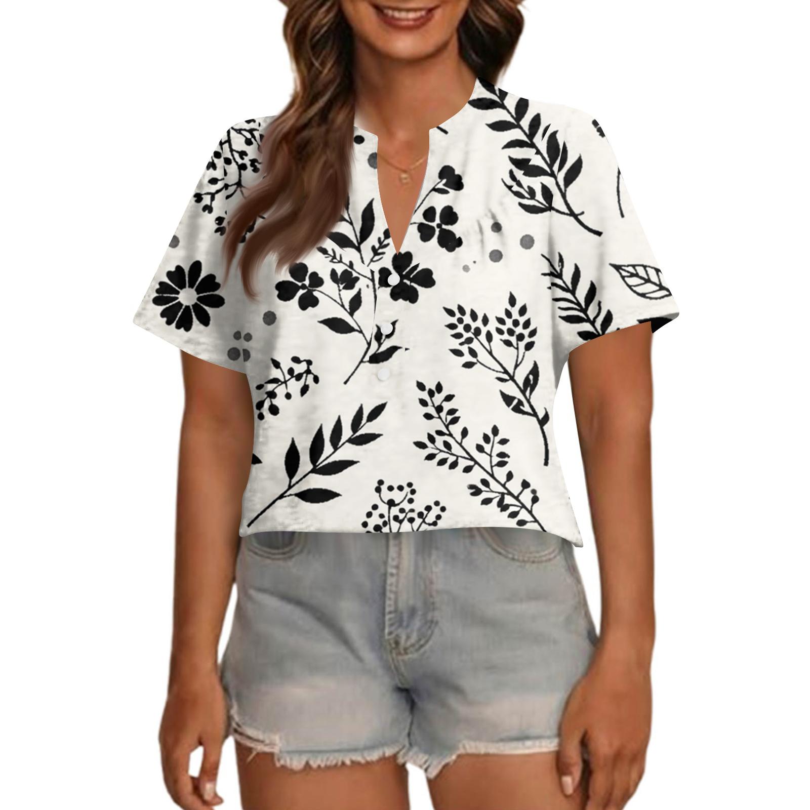 Women s Fashionable Casual V Neck Button Up Oversized Short Sleeve Printed Top XXXXL чорний
Women s Fashionable Casual V Neck Button Up Oversized Short Sleeve Printed Top XXXXL чорний