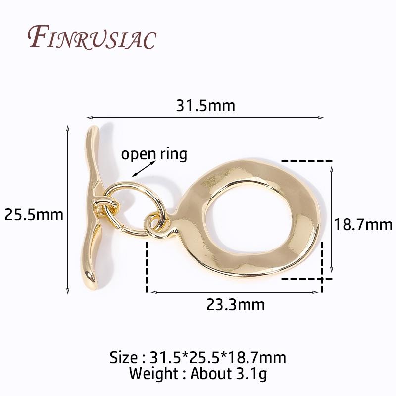 18K Gold Plated Brass Bracelet OT Clasps for Jewelry Making Supplies, High Quality Round Toggle Clasp for DIY Jewellery Crafts 2 Pieces
18K Gold Plated Brass Bracelet OT Clasps for Jewelry Making Supplies, High Quality Round Toggle Clasp for DIY Jewellery Crafts 2 Pieces