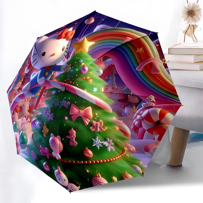 1pc Hello Kitty Christmas Tree with Arch - Automatic Opening Umbrella, Portable Folding Design, 8-Bone Iron Frame Outdoor Umbrella, Festive Gift for F
1pc Hello Kitty Christmas Tree with Arch - Automatic Opening Umbrella, Portable Folding Design, 8-Bone Iron Frame Outdoor Umbrella, Festive Gift for F