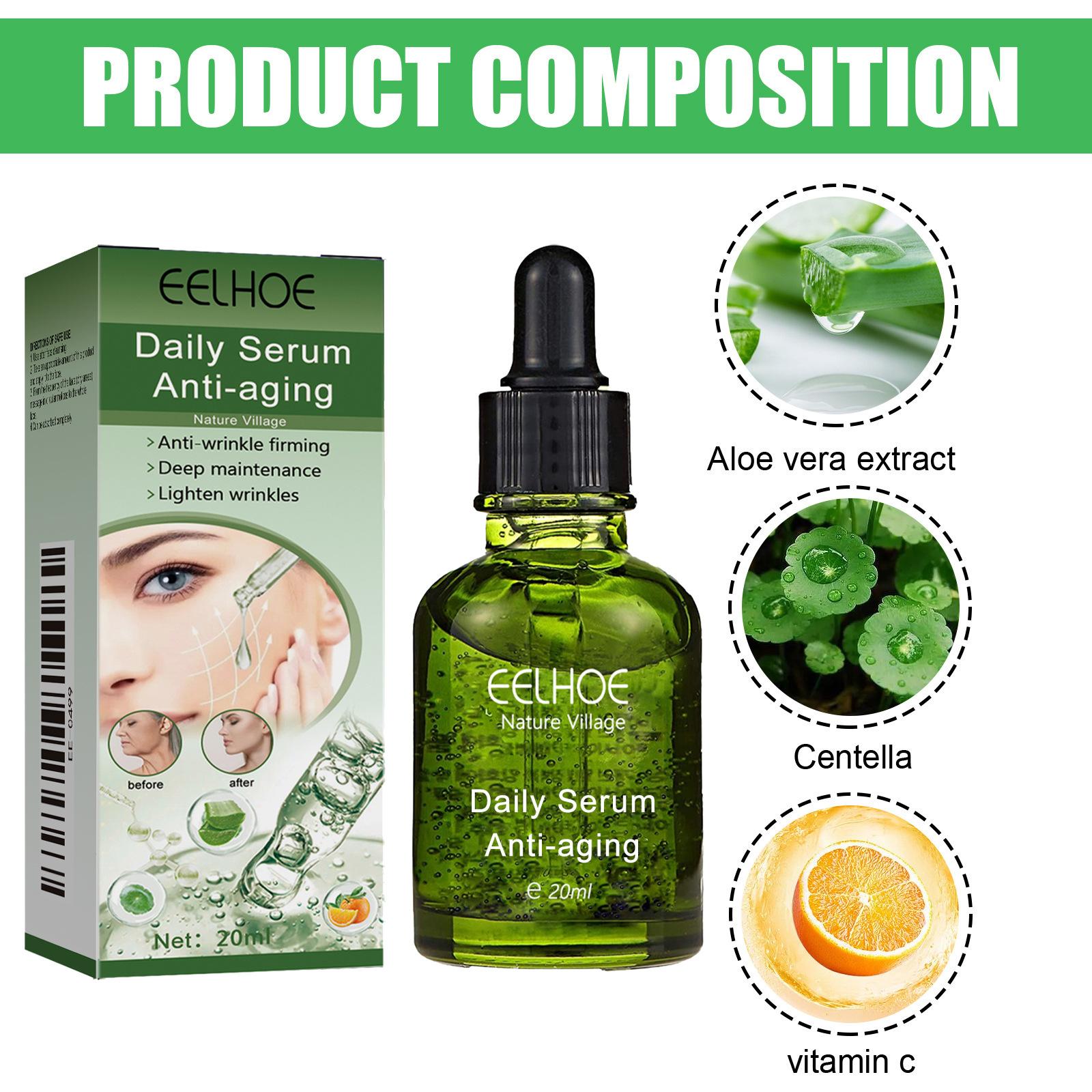 EELHOE Deep Wrinkle Serum Укрепляющая сыворотка для лица Разглаживает мелкие морщины Сужает поры Улучшает кожу 20ml
EELHOE Deep Wrinkle Serum Укрепляющая сыворотка для лица Разглаживает мелкие морщины Сужает поры Улучшает кожу 20ml
