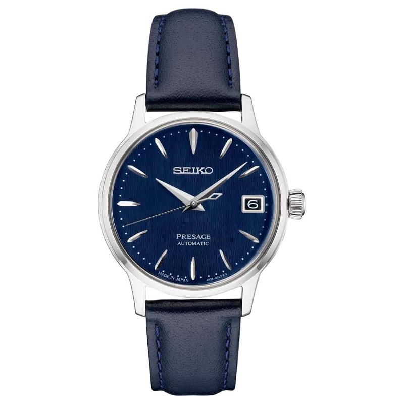 SEIKO Presage series 100 meters waterproof Automatic leather strap 41mm men s watch blue dial SRPF55 синій
SEIKO Presage series 100 meters waterproof Automatic leather strap 41mm men s watch blue dial SRPF55 синій