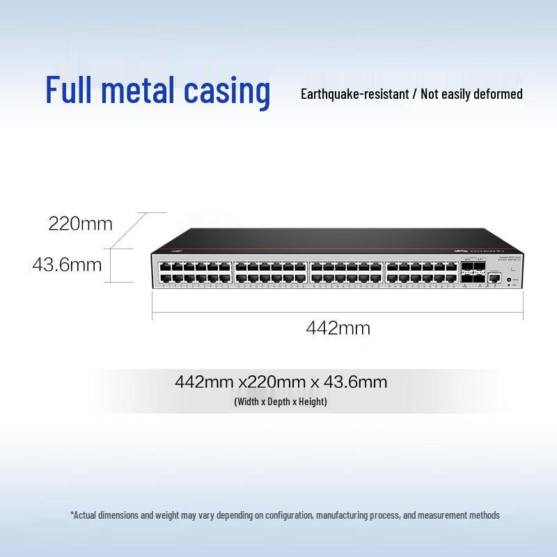 Huawei S1730S-S48T4X-A3 Managed Layer 2 Access Switch
Huawei S1730S-S48T4X-A3 Managed Layer 2 Access Switch