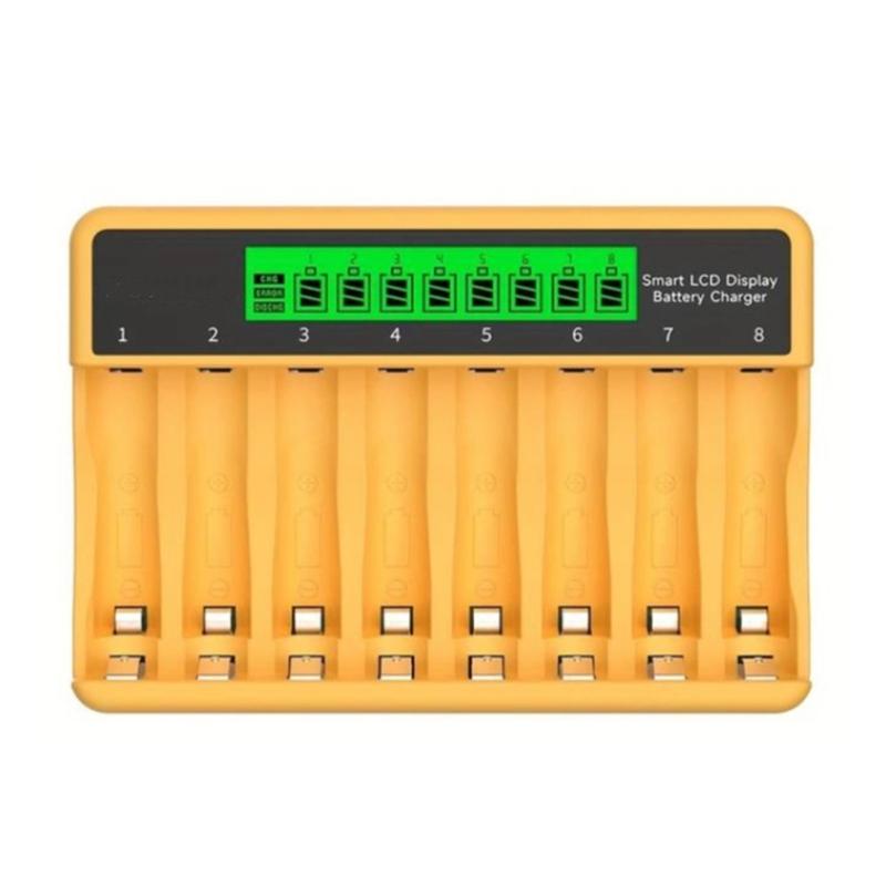 Brilliant MCU Controlled 8 Slot Battery Charger With LCD Screen And Type C Port For Rechargeable Batteries 1
Brilliant MCU Controlled 8 Slot Battery Charger With LCD Screen And Type C Port For Rechargeable Batteries 1