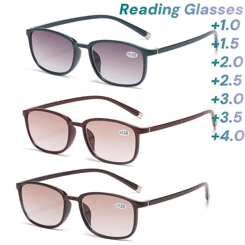 New Fashion Gradient Color Reading Glasses for Women Square Frame Eyeglasses High-definition Anti Blue Light Presbyopia Eyewear +350
New Fashion Gradient Color Reading Glasses for Women Square Frame Eyeglasses High-definition Anti Blue Light Presbyopia Eyewear +350