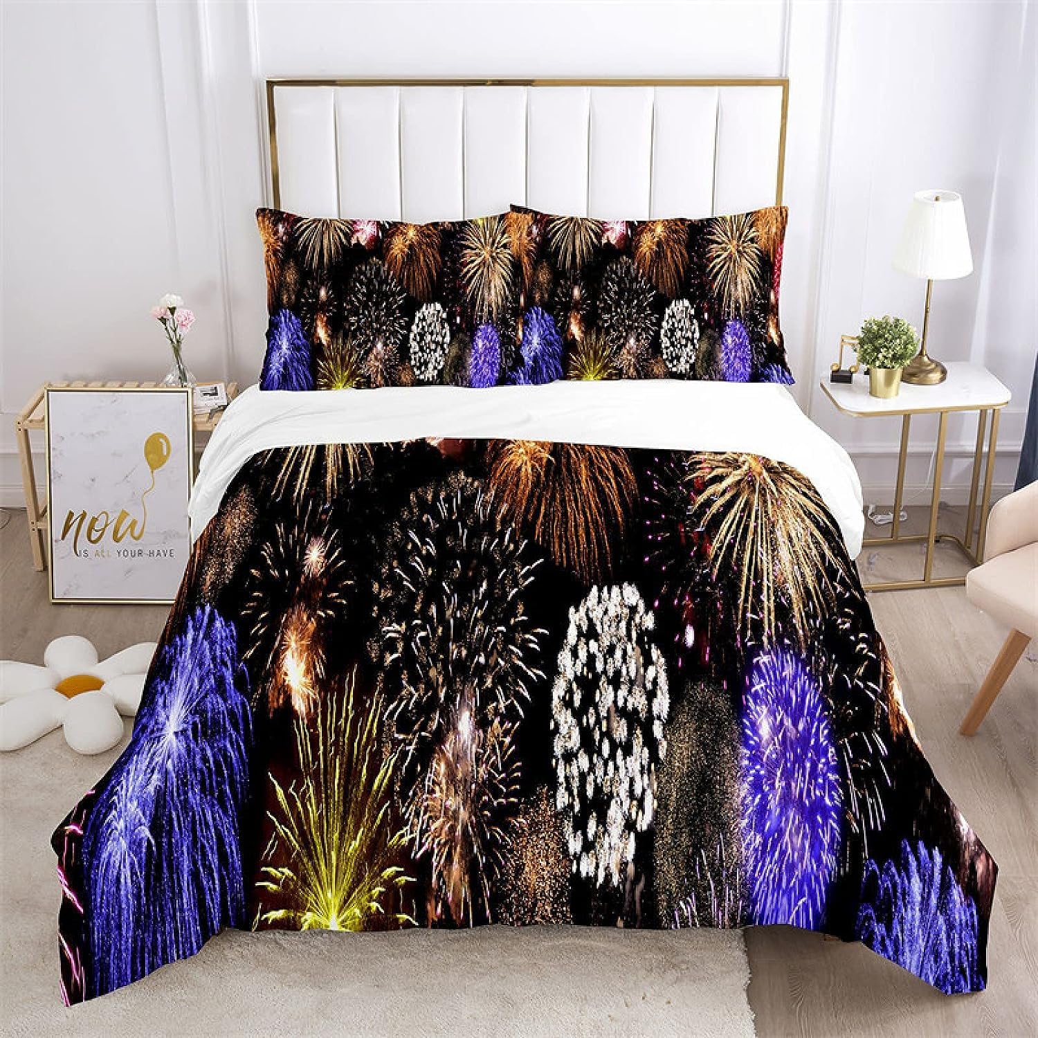 Fireworks Duvet Cover For Kids Girls Queen Quilt Covers Celebration Important Day Holiday Theme Bedspread Cover Bedroom Decor EU Single(135x200cm)
Fireworks Duvet Cover For Kids Girls Queen Quilt Covers Celebration Important Day Holiday Theme Bedspread Cover Bedroom Decor EU Single(135x200cm)