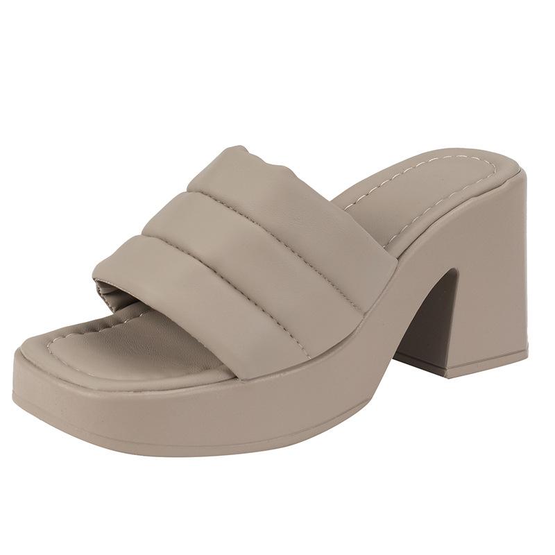Plus size sandals 22 new simple solid color slippers wear square toe thick heels and high heels 43 хакі
Plus size sandals 22 new simple solid color slippers wear square toe thick heels and high heels 43 хакі