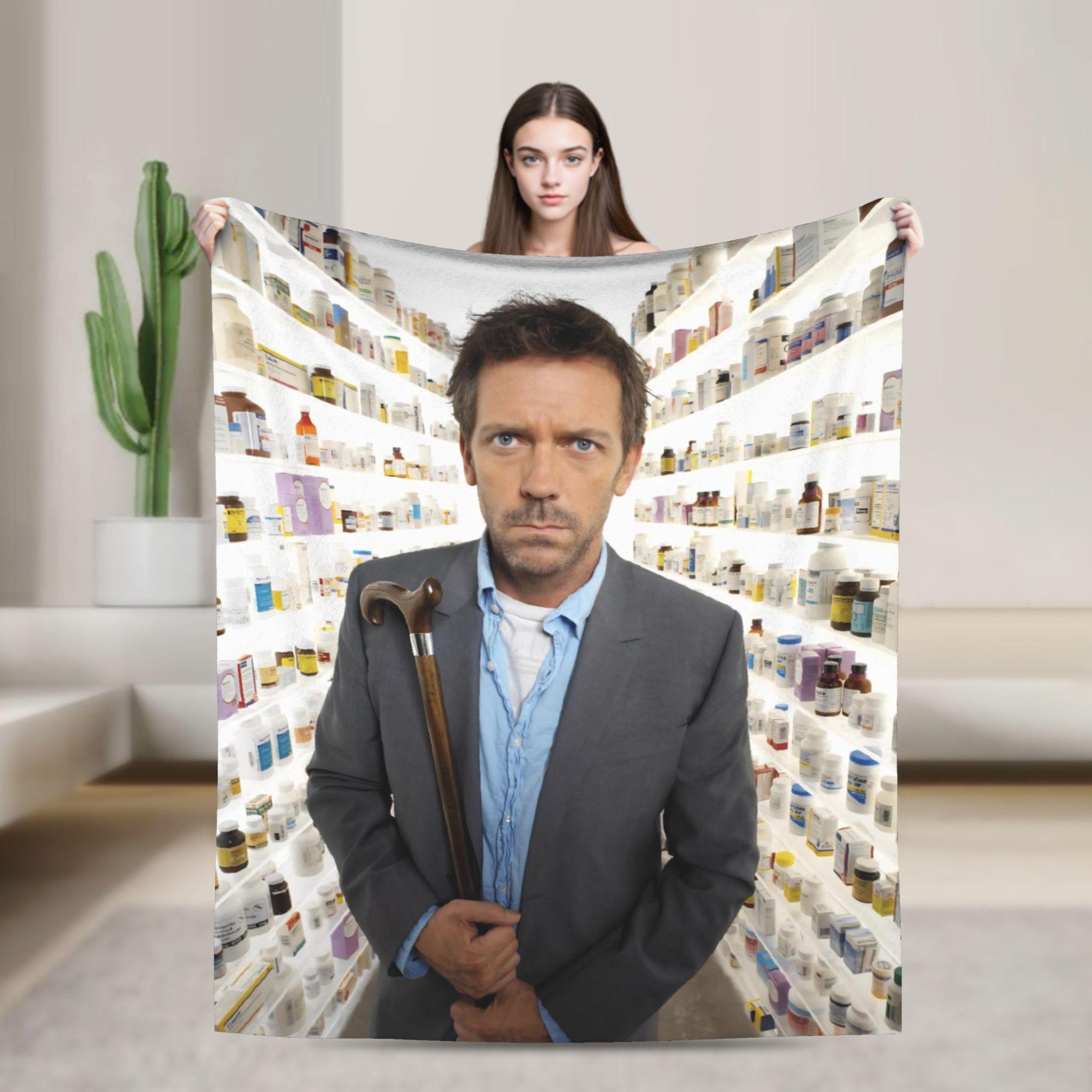 Soft House MD Dr Gregory House Throw Blanket Premium Flannel Fleece Lightweight Bed Blanket Cozy Fluffy Blankets All Season Use 100x150cm
Soft House MD Dr Gregory House Throw Blanket Premium Flannel Fleece Lightweight Bed Blanket Cozy Fluffy Blankets All Season Use 100x150cm