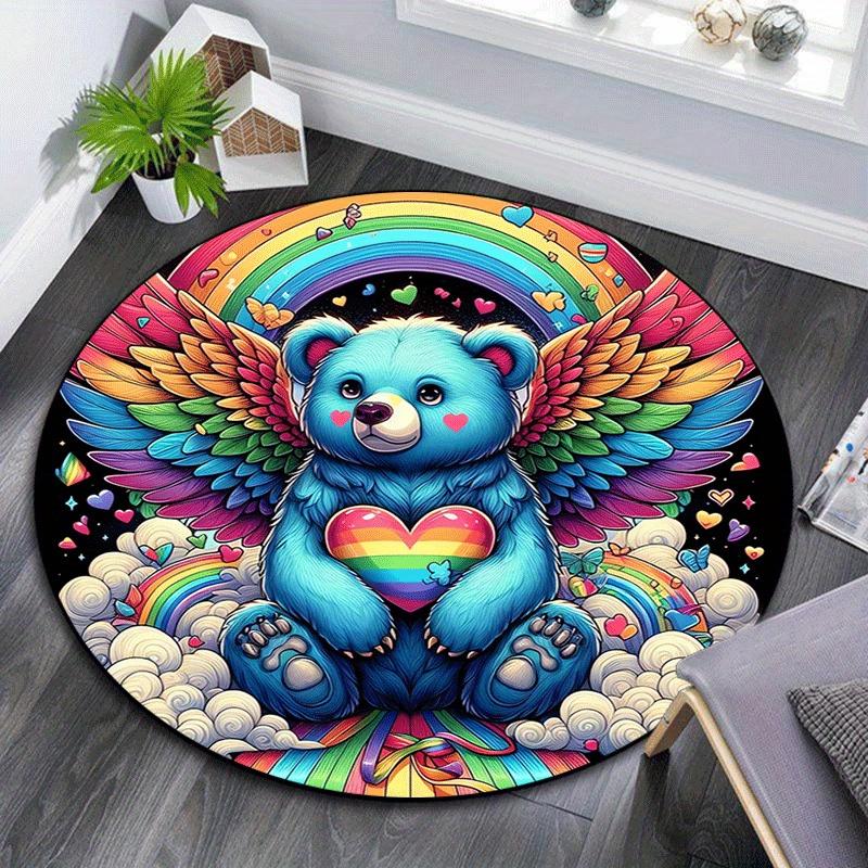 1pc Soft, Absorbent & Non Slip Cute little bear with wings Round Rug Soft Circle Rug for Living Room & Bedroom Decor, Chair Mats, and Unforg 80cm by 80cm
1pc Soft, Absorbent & Non Slip Cute little bear with wings Round Rug Soft Circle Rug for Living Room & Bedroom Decor, Chair Mats, and Unforg 80cm by 80cm